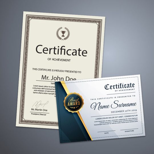 Certificate-Printing